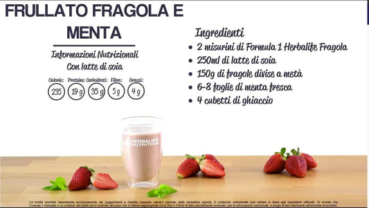 Frullato fragole e menta - Prodotti Herbalife Online