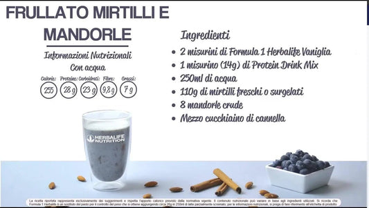 Frullato Mirtilli e Mandorle - Prodotti Herbalife Online