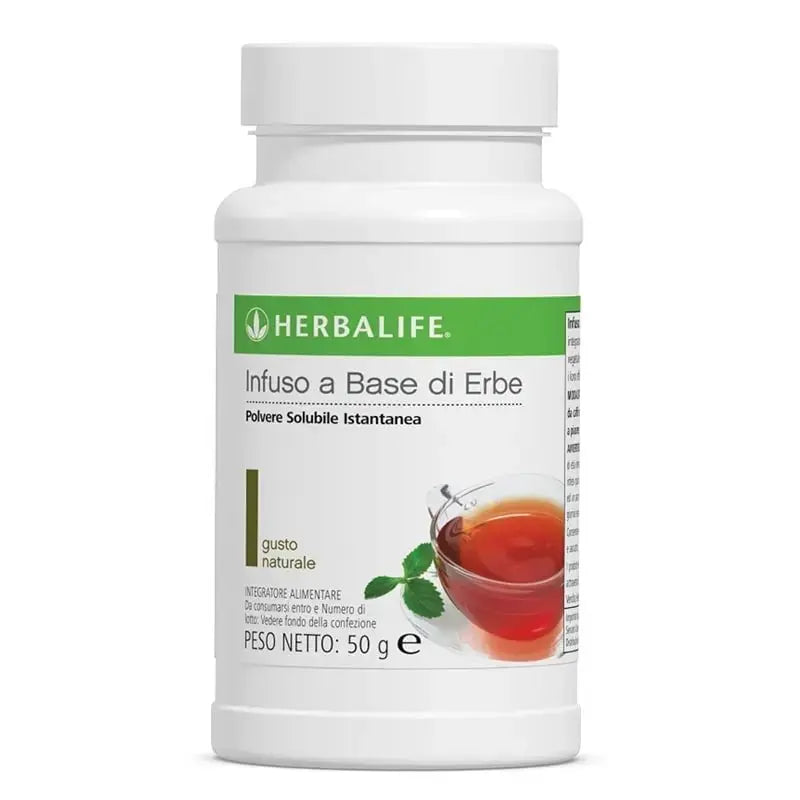 Confezione italiana dell’Infuso a base di erbe Herbalife, gusto naturale